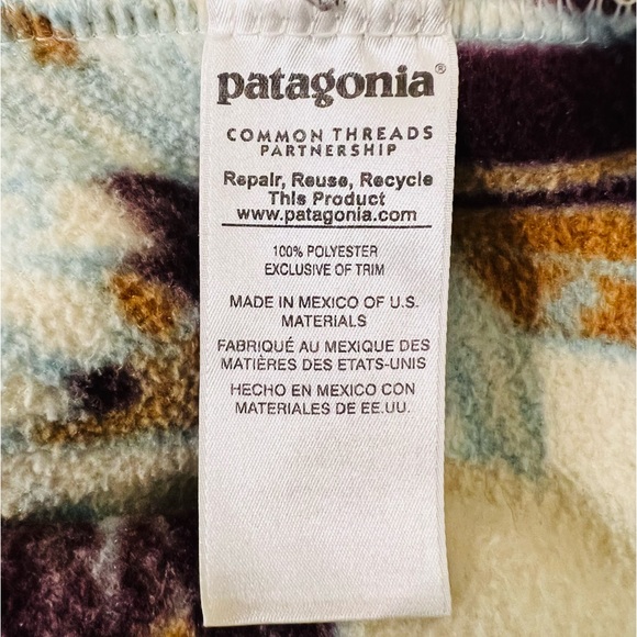 PATAGONIA SYNCHILLA Sweater Pullover Unisex Size M Snaps Closure Long Sleeves - Picture 15 of 15